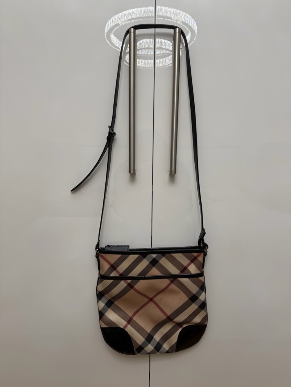 Burberry | Beige Plaid Crossbody